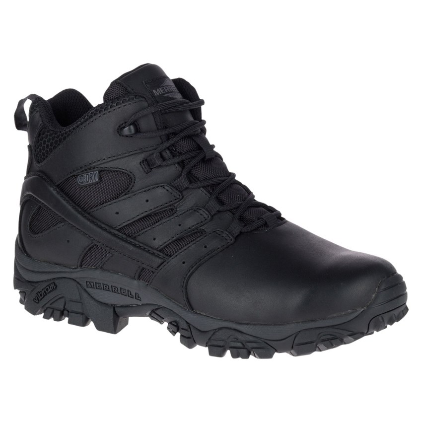 Bottes de Securite Merrell Moab 2 Mid Tactical Response Waterproof Noir Femme | V.C.JTYY